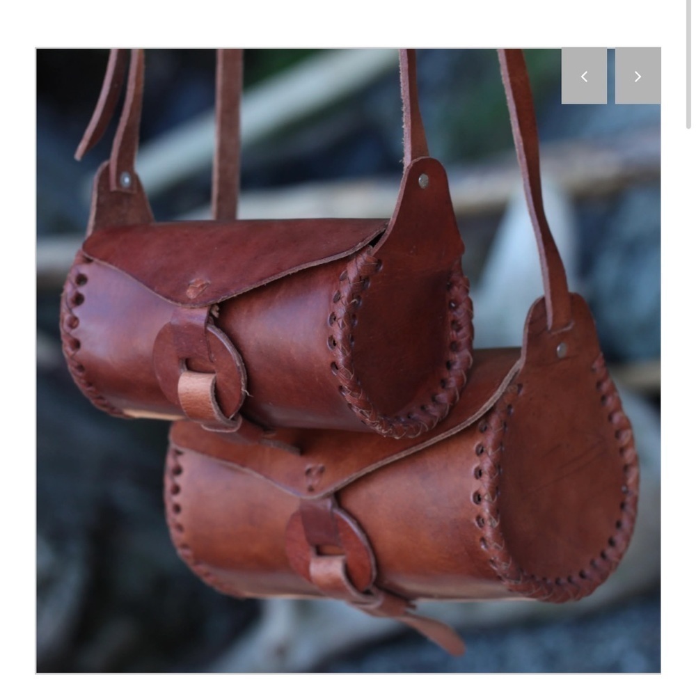 La Carmelita Handmade in Mexico Leather Cross Body Bag